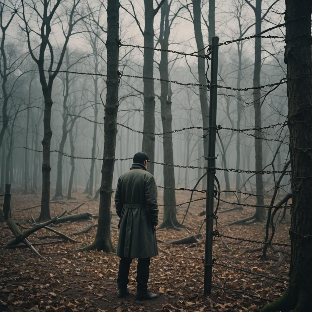 Dramatic Cinematic Still Captures Waiting in Silence