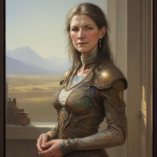 Human Design in Oil Painting Style