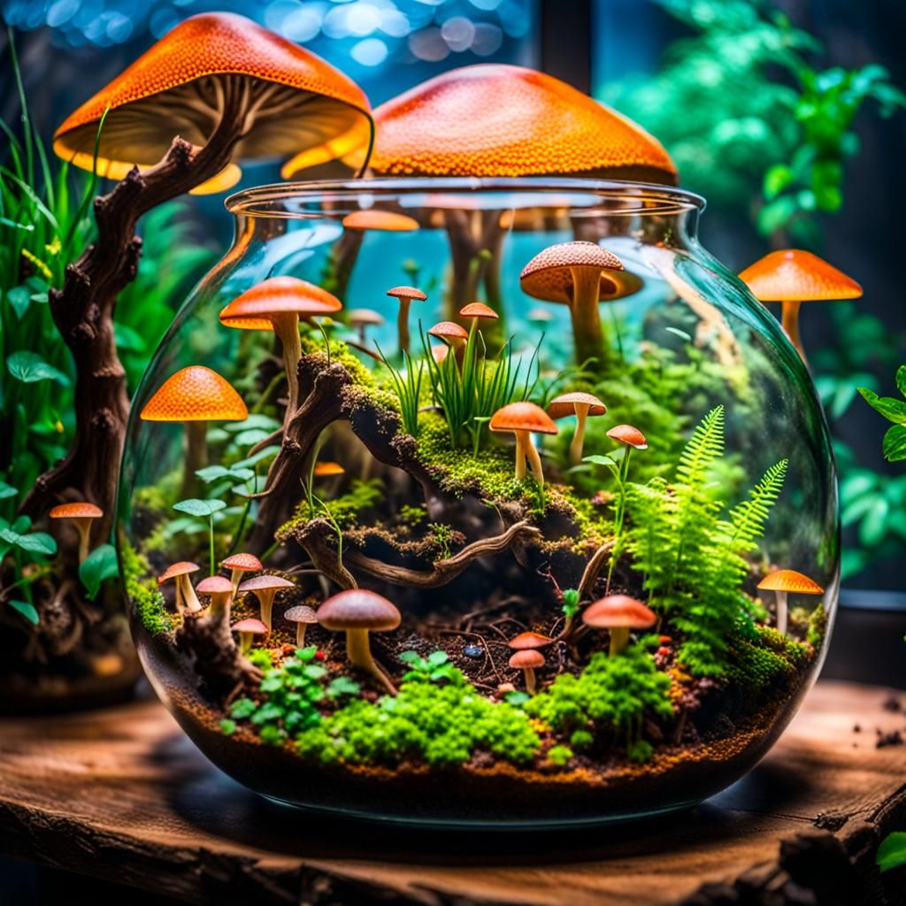 Magical Ecosystem Inside a Terrarium