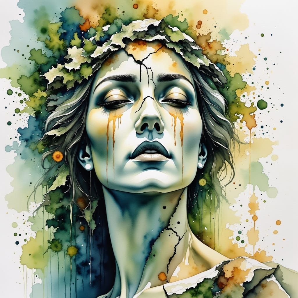 Ethereal Goddess Reborn in Ancient Splendor