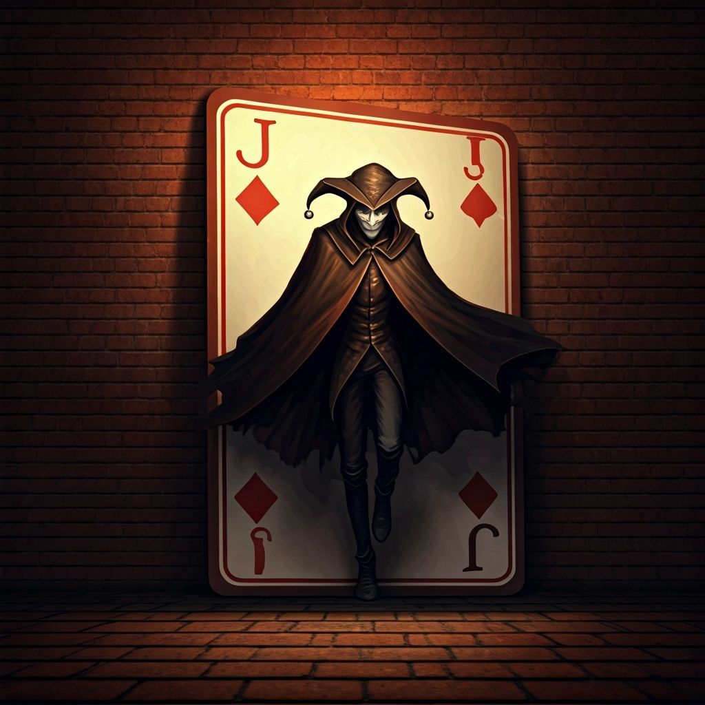 Mischievous Jack Emerges From Playing Card