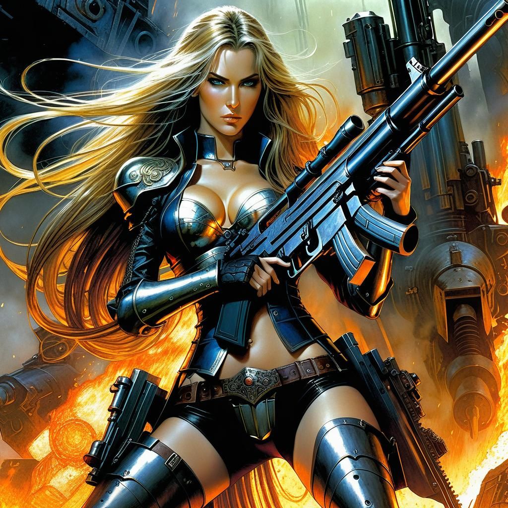 Meet Fearless Freya, skilled in every weapon she lays her ha...