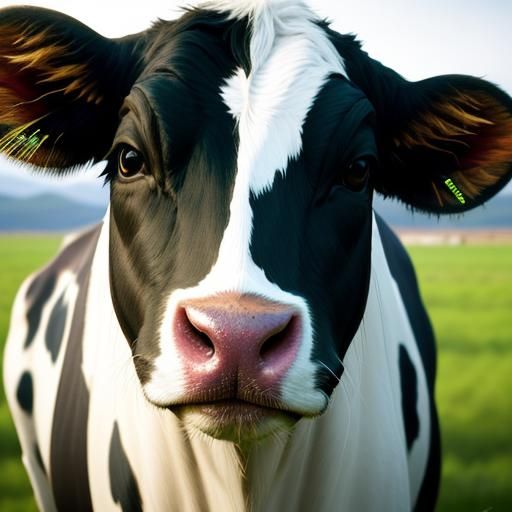 Happy Cow Feedlot in Vibrant Pop Art Style