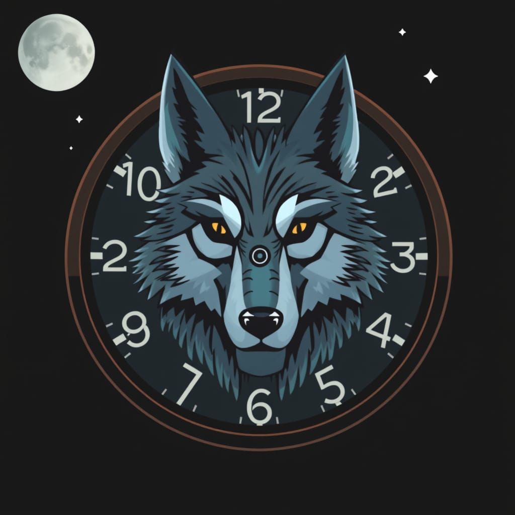 Mr Wolf Clock