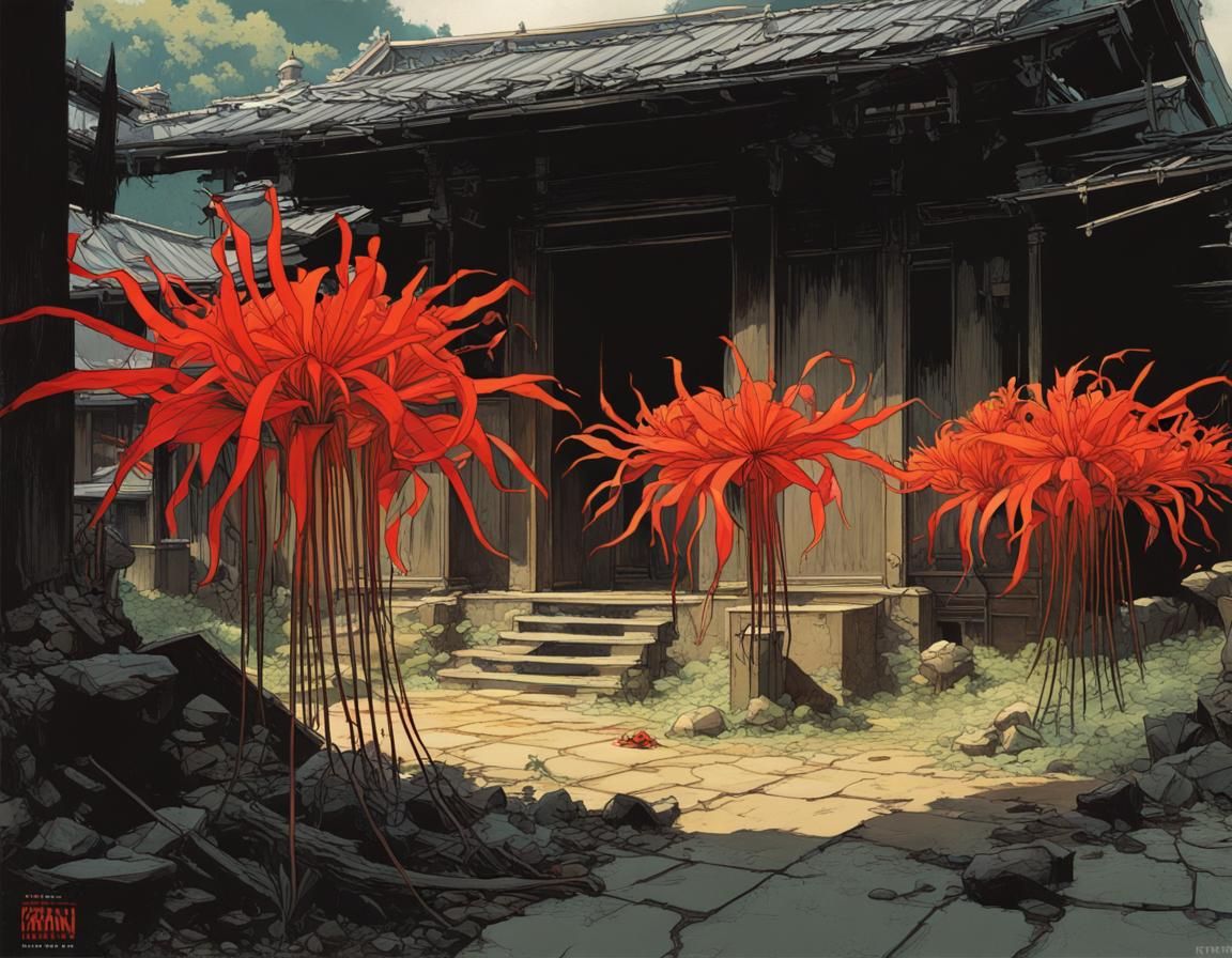 16k resolution, Goyo Hashiguchi, Takabatake Kasho, Syd Mead, haunting Taisho-era, picturesque distress, dark wall stains...