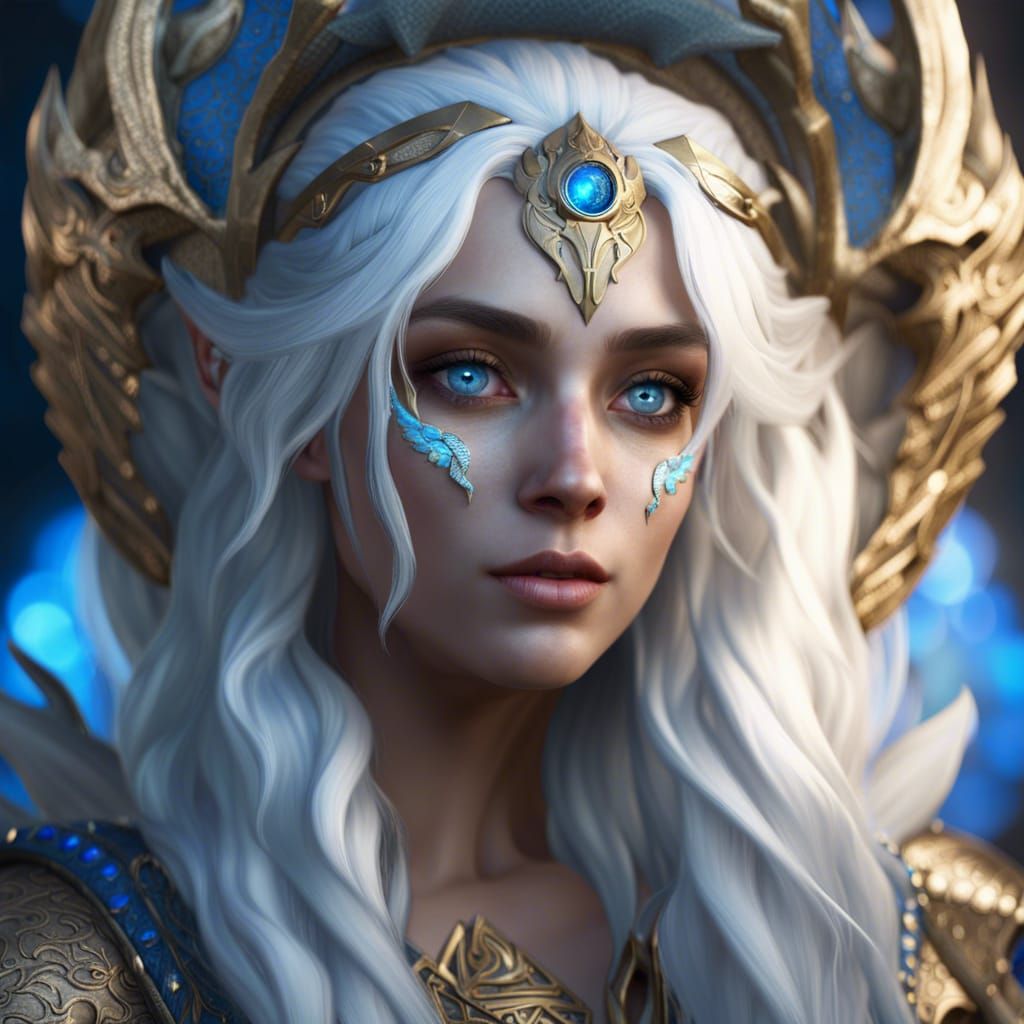 High Elf Druid Concept Art in 8K