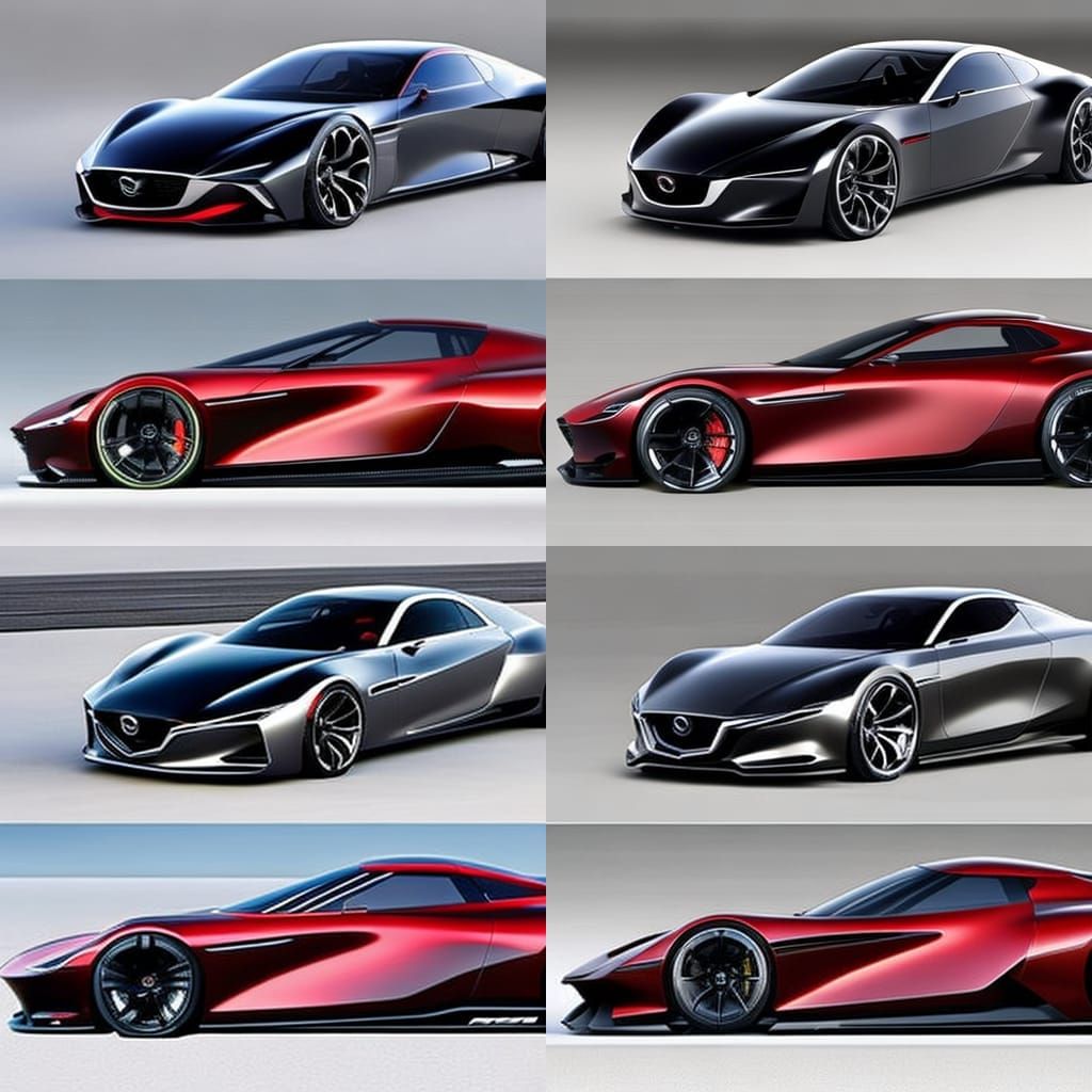 Futuristic Mazda RX9 Concept Car Design