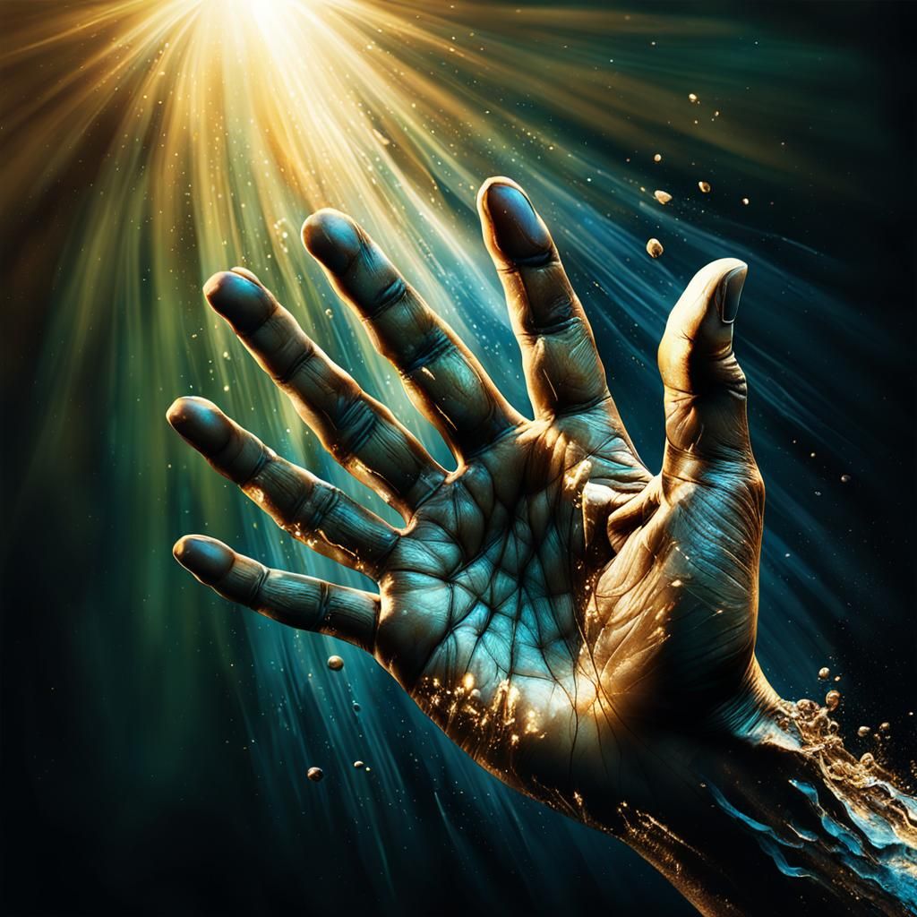 Divine Hand Emerges From Darkness in Splash Art