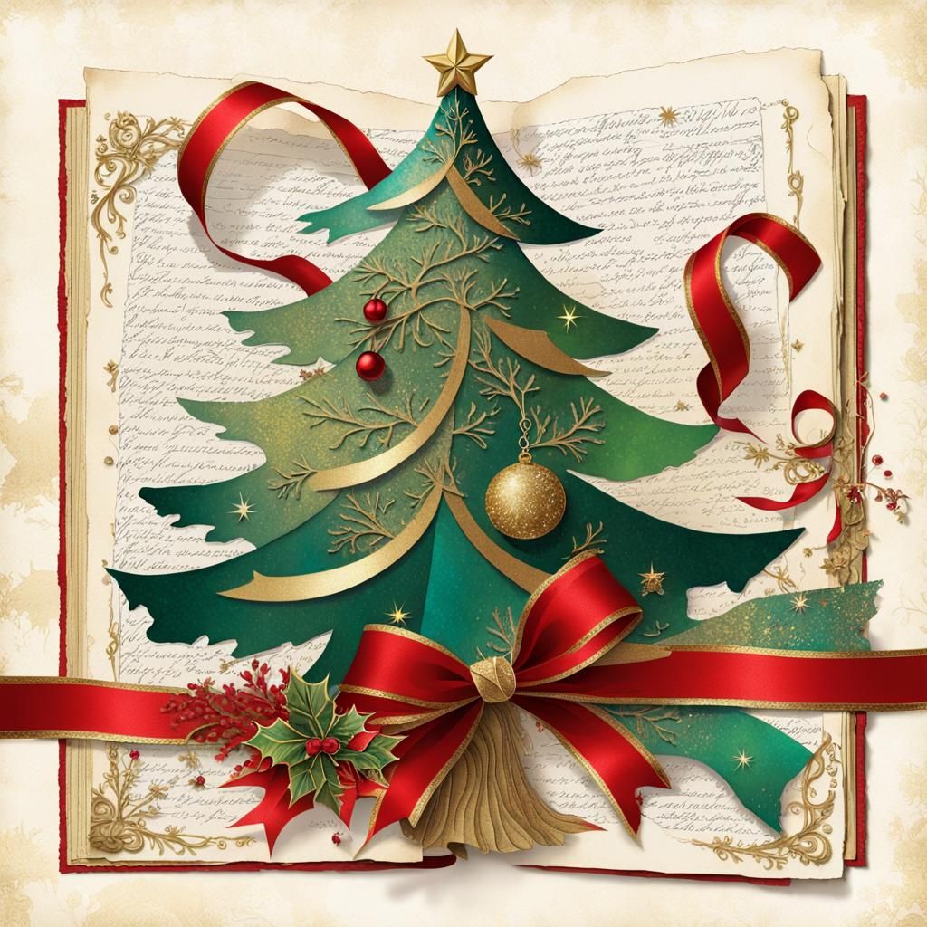 Christmas Day Scrapbook in Mixed Media