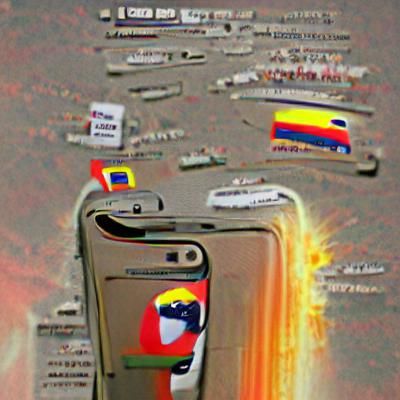 Dystopian iPhone Landscape: Technological Decay