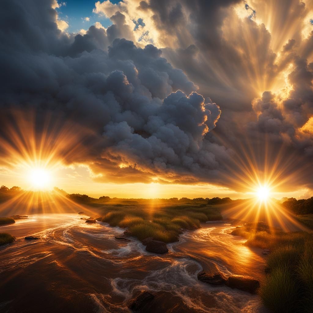 Elemental Harmony: Fire, Water, Earth, Wind