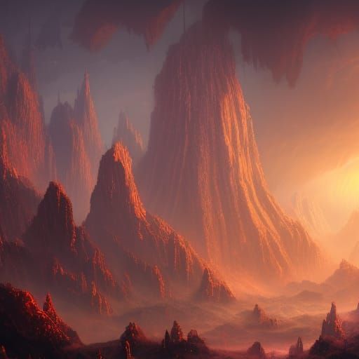 Detailed Matte Painting of a Broken World