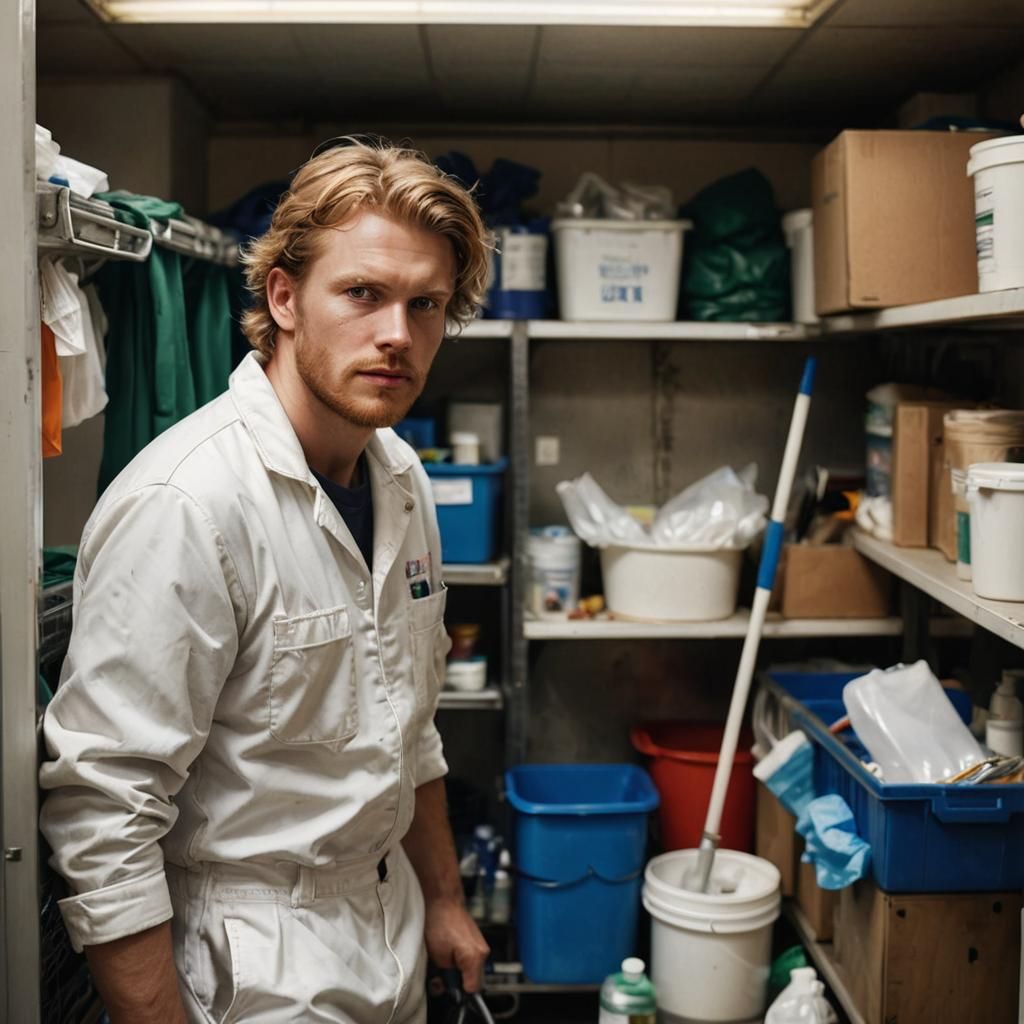 Janitor Concept Art Portrait in Macro Photography