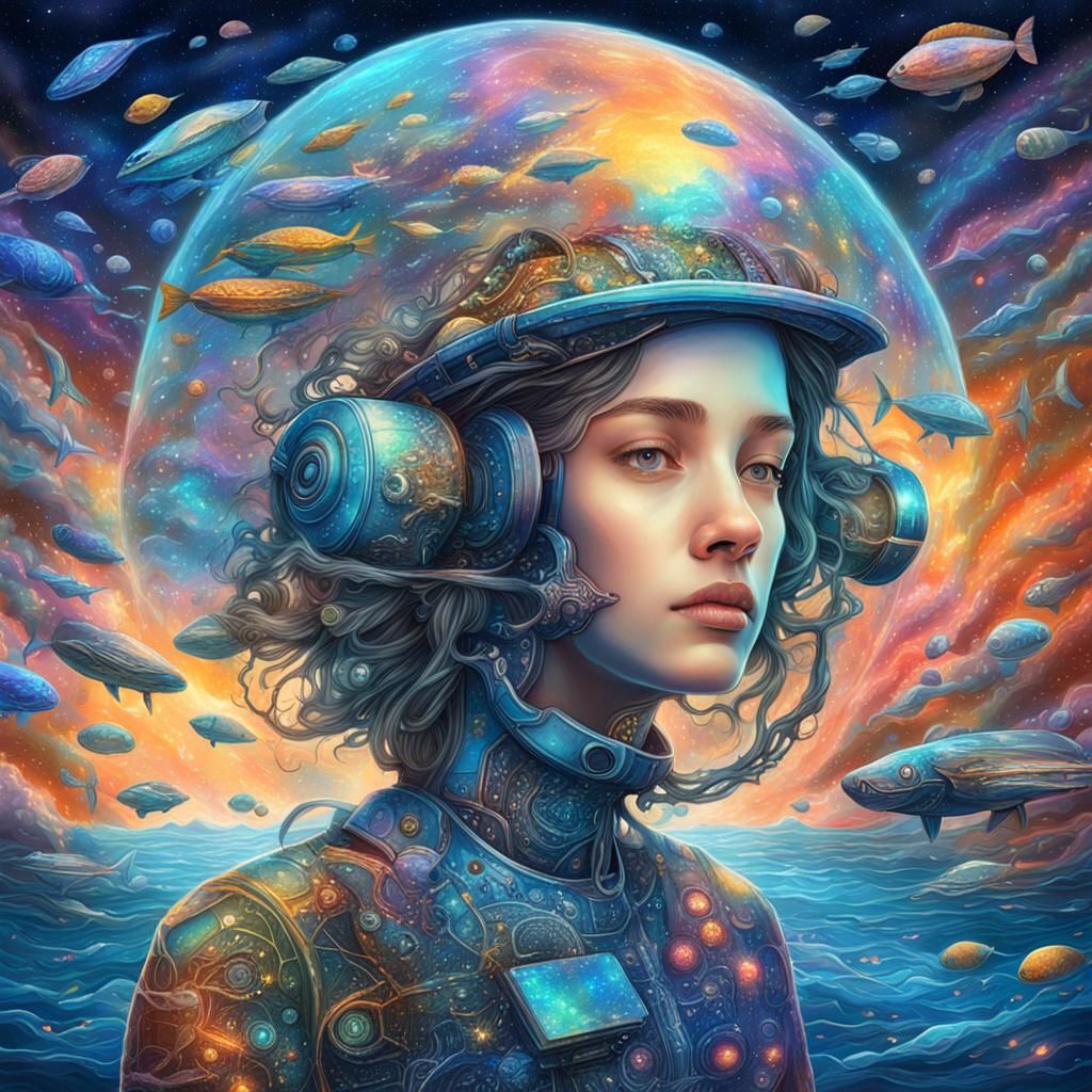 Surreal Submarines Swim in Cosmic Brain