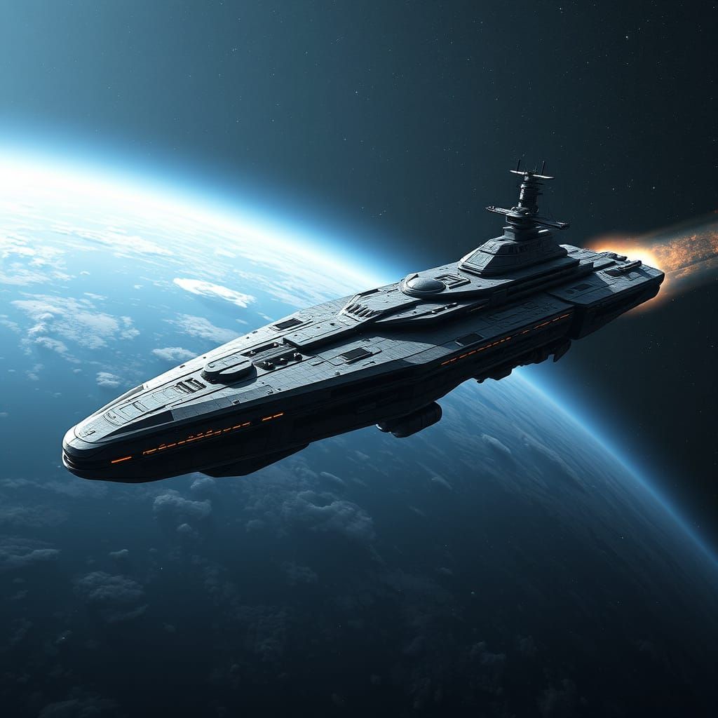 Galactic Flagship of Power and Sophistication: 4,000 Meter S...