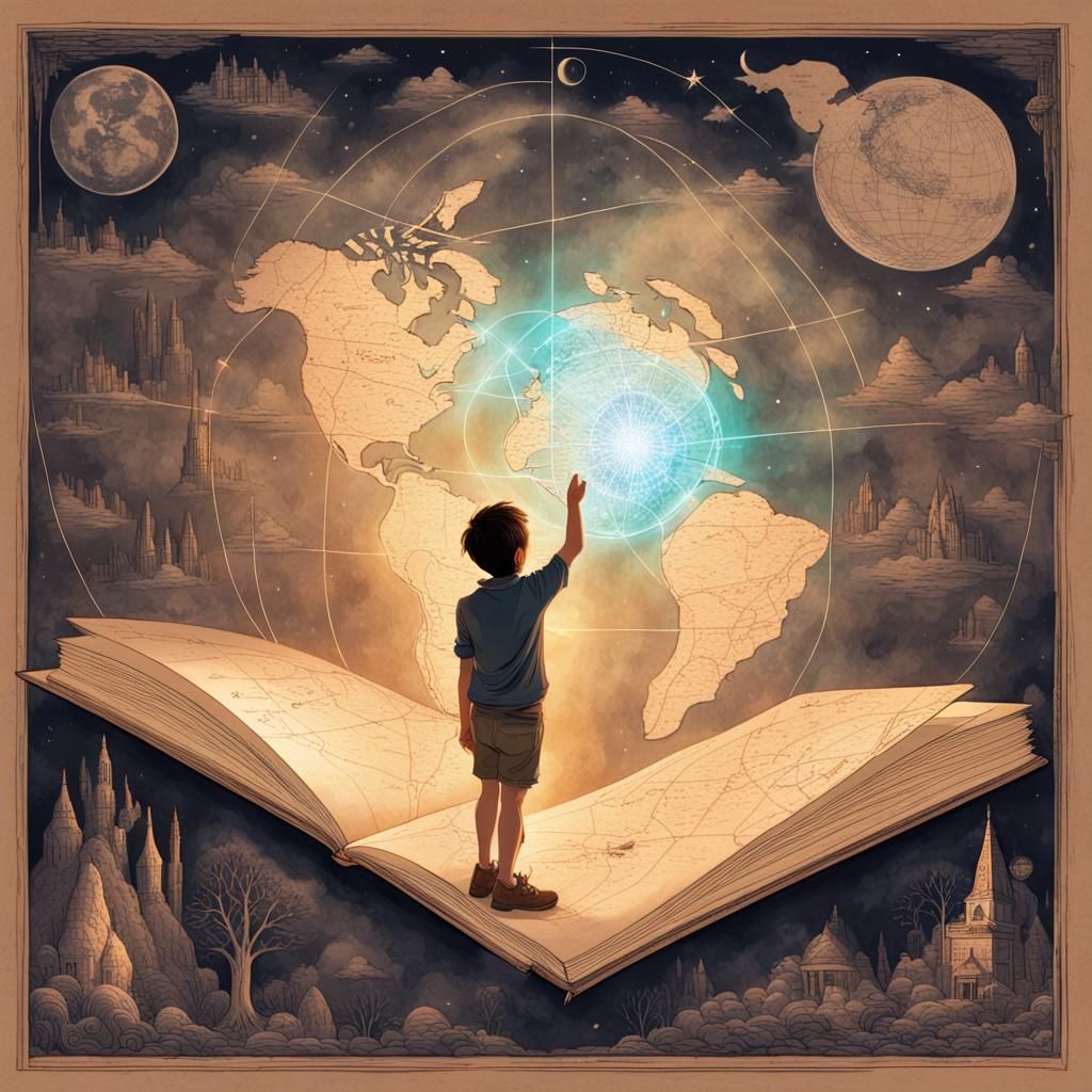 Glowing Map Transports Boy to New World