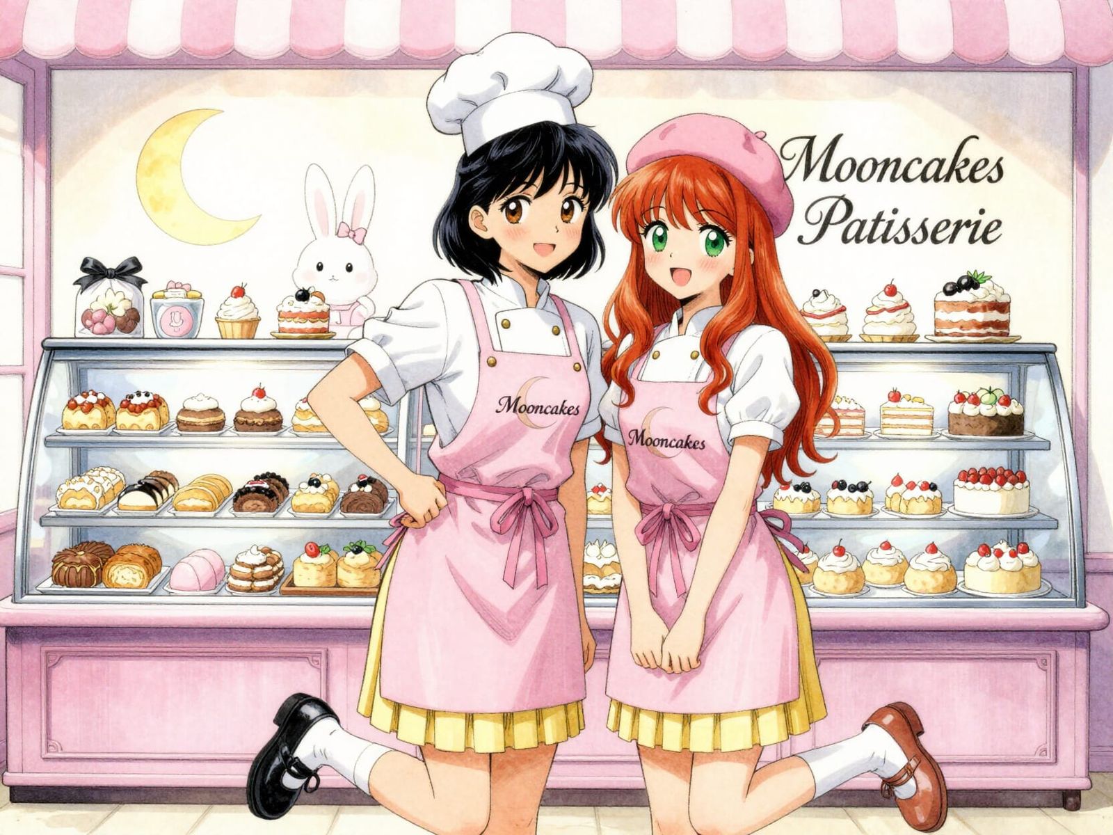 Two Women Baking in a Cute Tokyo Patisserie