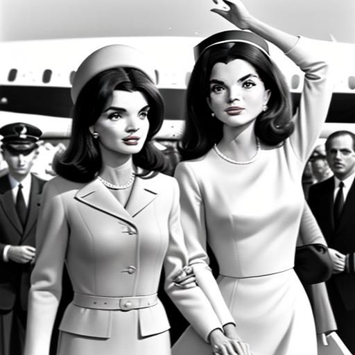 JFK and Jackie Kennedy Portrait