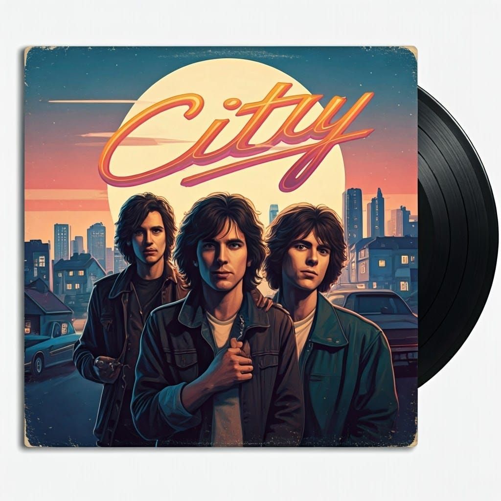 An old record cover of the band "City" 📀💿