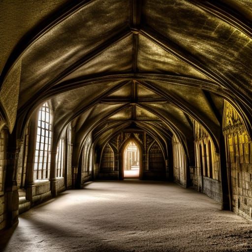 Dark Vampire Castle Interior in HDR