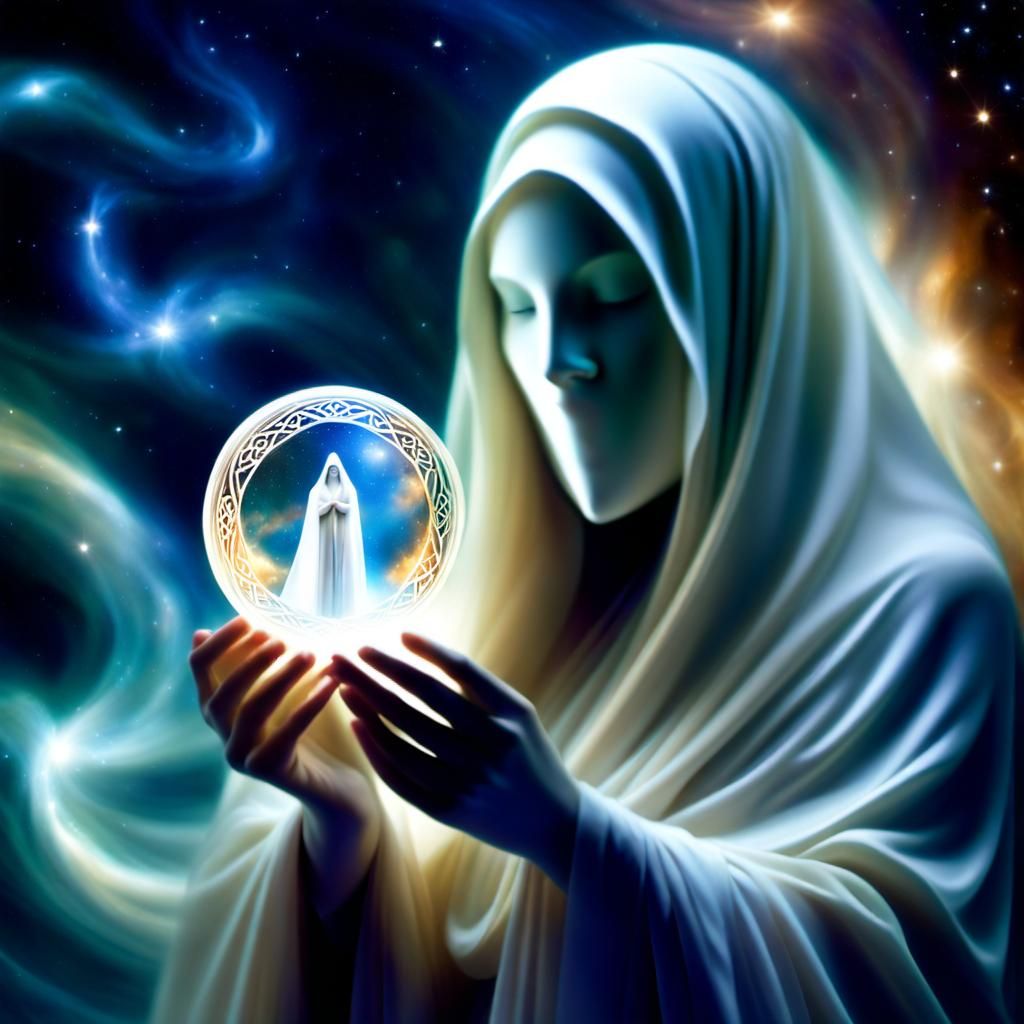 Faceless Banshee in Celtic Cosmic Realm