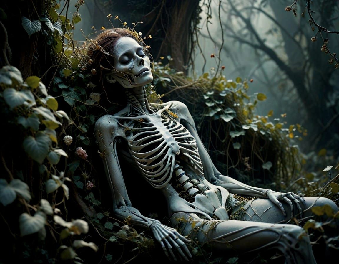 Ethereal Beauty Slumbers in a Dreamscape