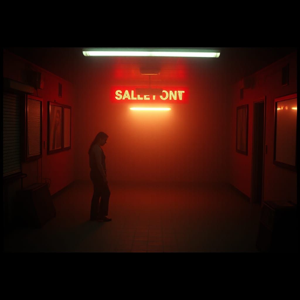 Dramatic Cinematic Film Still: Cinematic Lighting