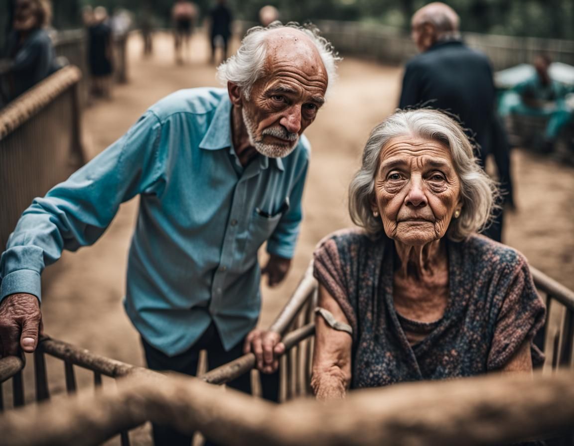 Grandpa and Grandma had a rough day at the zoo III