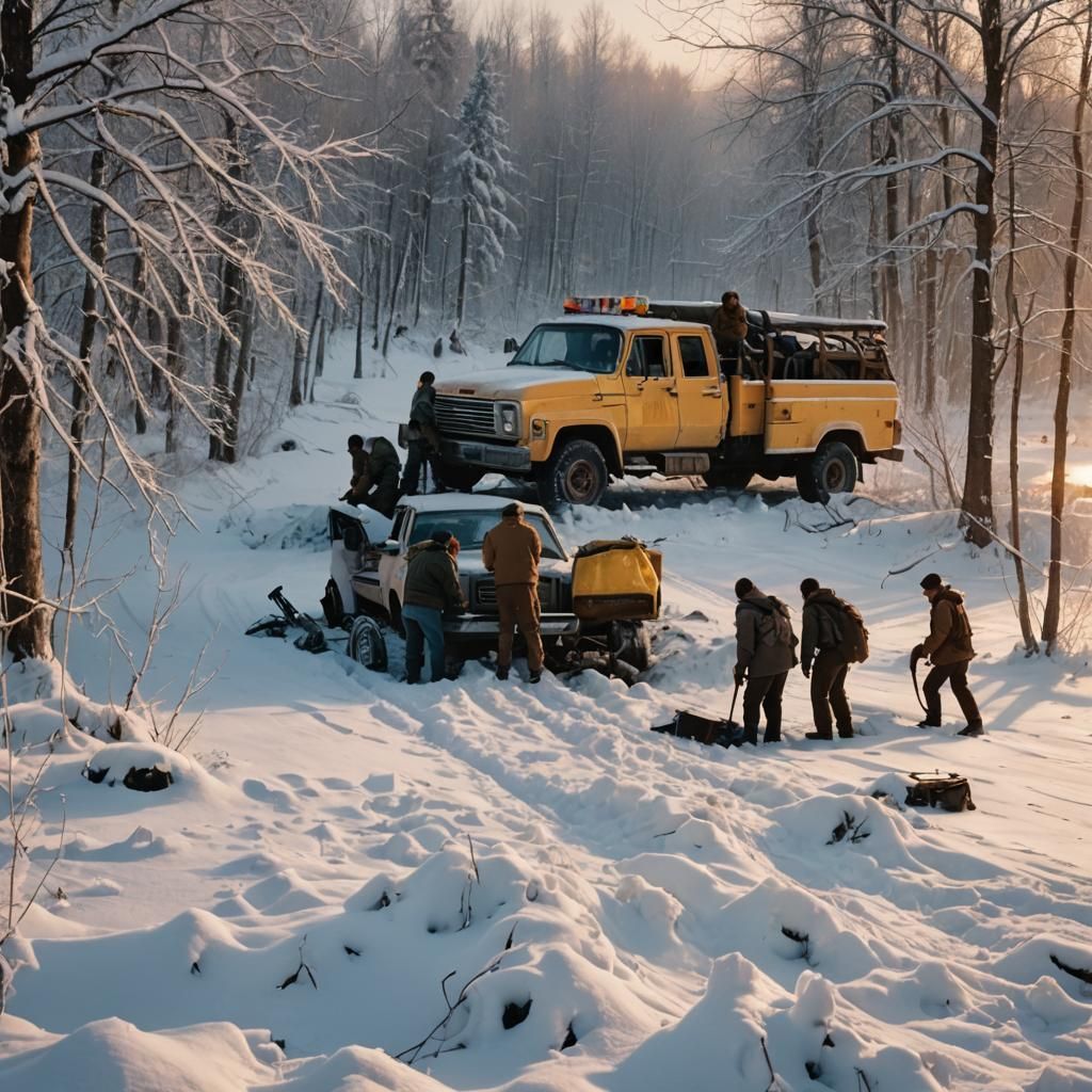 Survivalists in Quebec's Devastated Winter Landscape