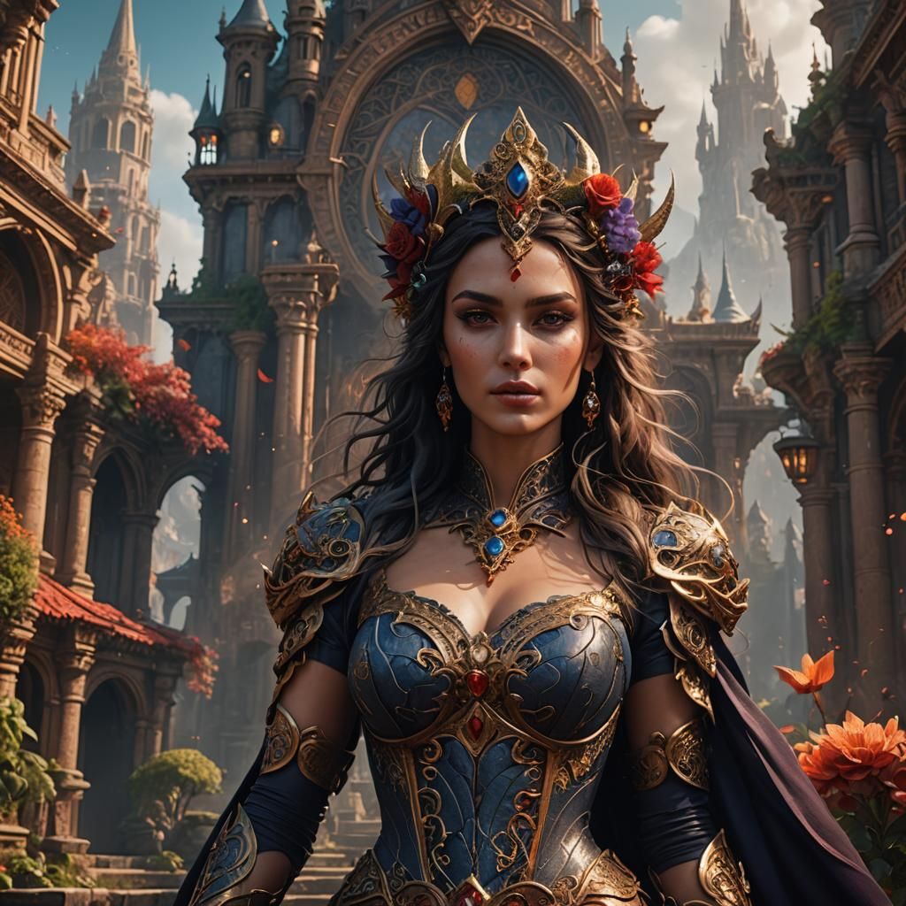 Sensual Woman: Detailed Matte Painting in 8k