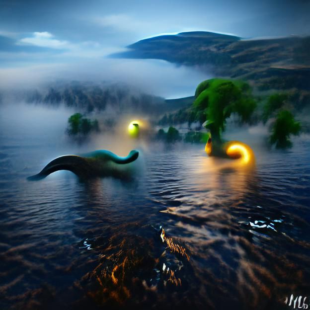 AI Image of the Loch Ness Monster