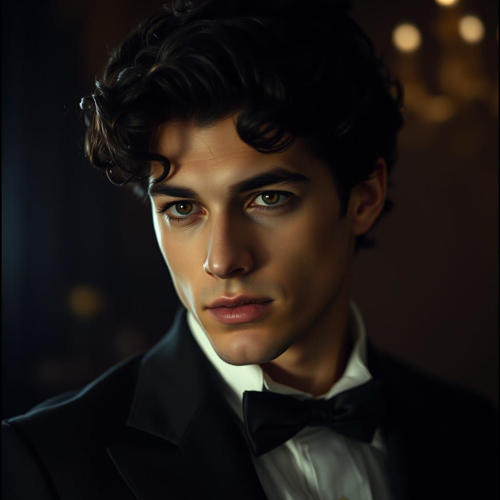 Moody Portrait of a Young Man