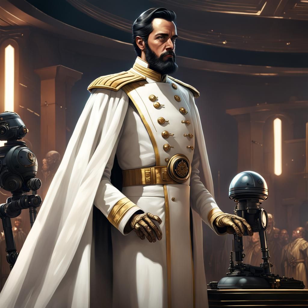 Imperial Grand Admiral in Detailed Matte Painting