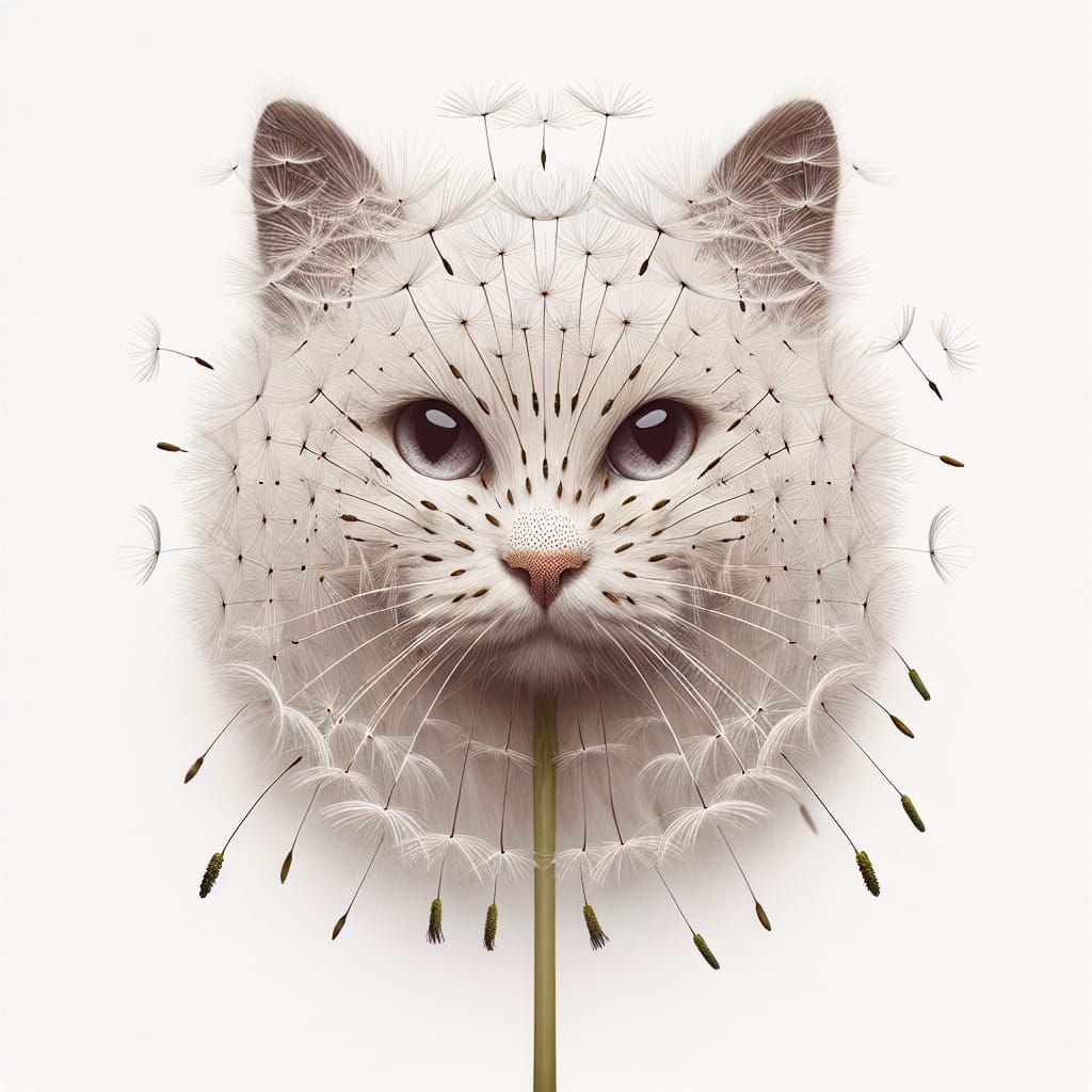 Dandelion Cat: A Whimsical Feline Fantasy