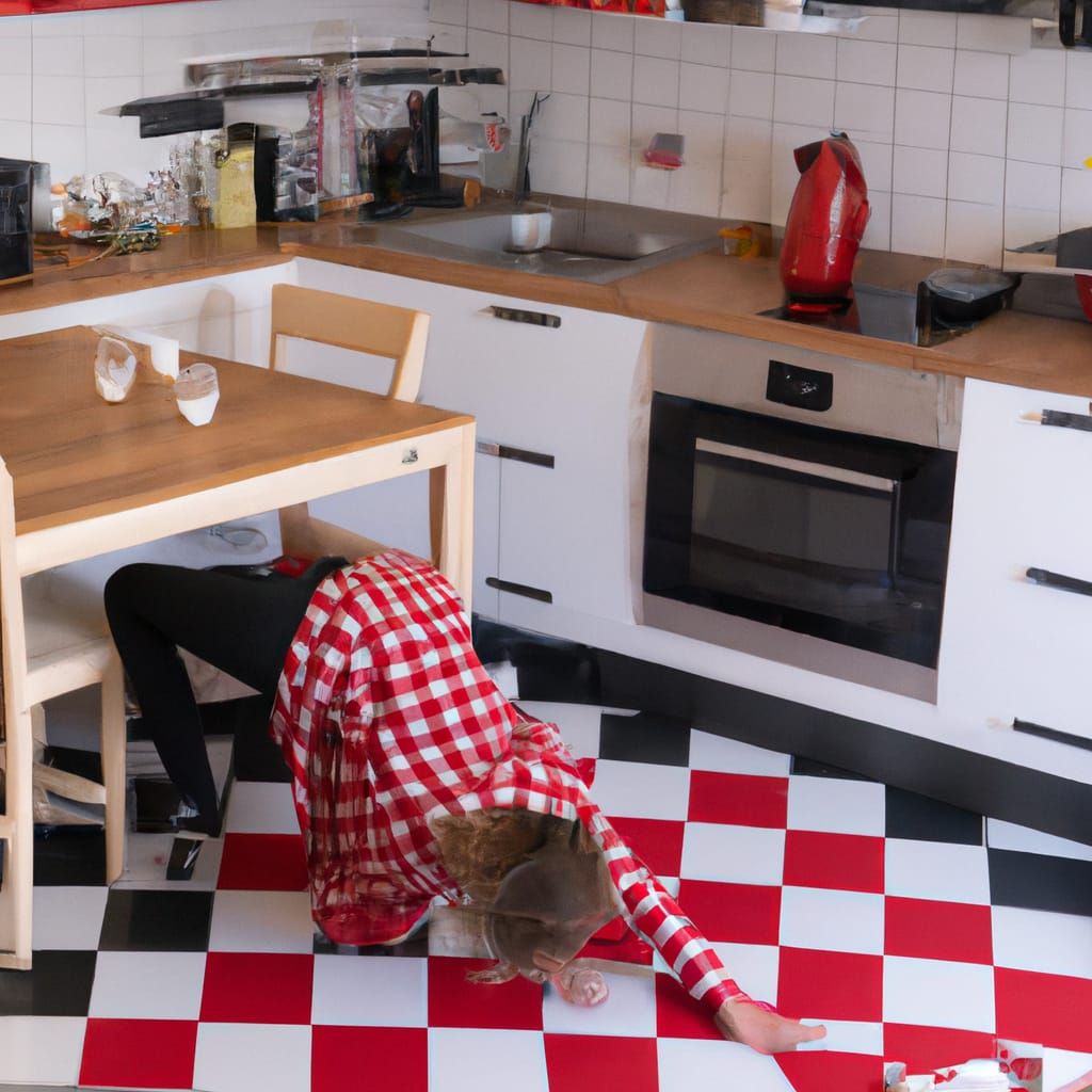 Red and White Plaid Kitchen Heart Attack