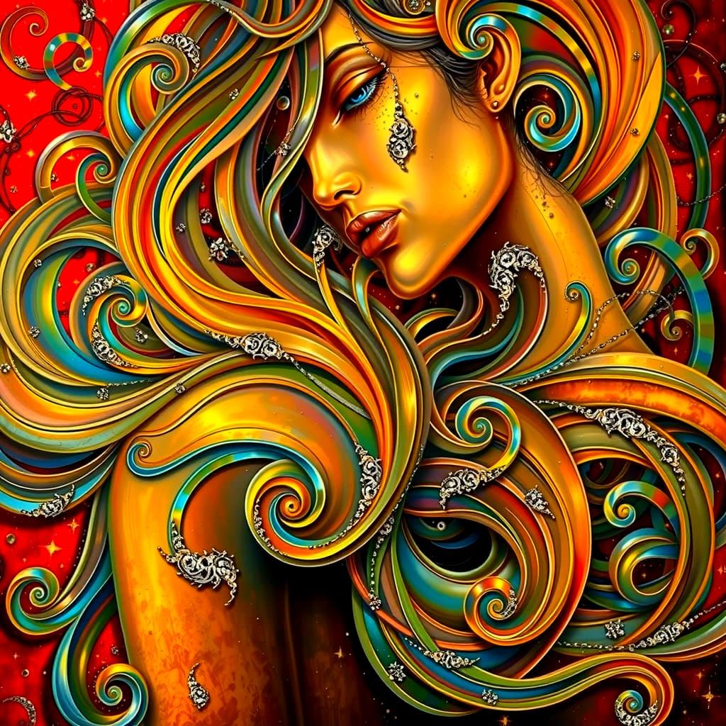 Reflected Glory: Hyperrealistic Hairstyle with Fractal Detai...