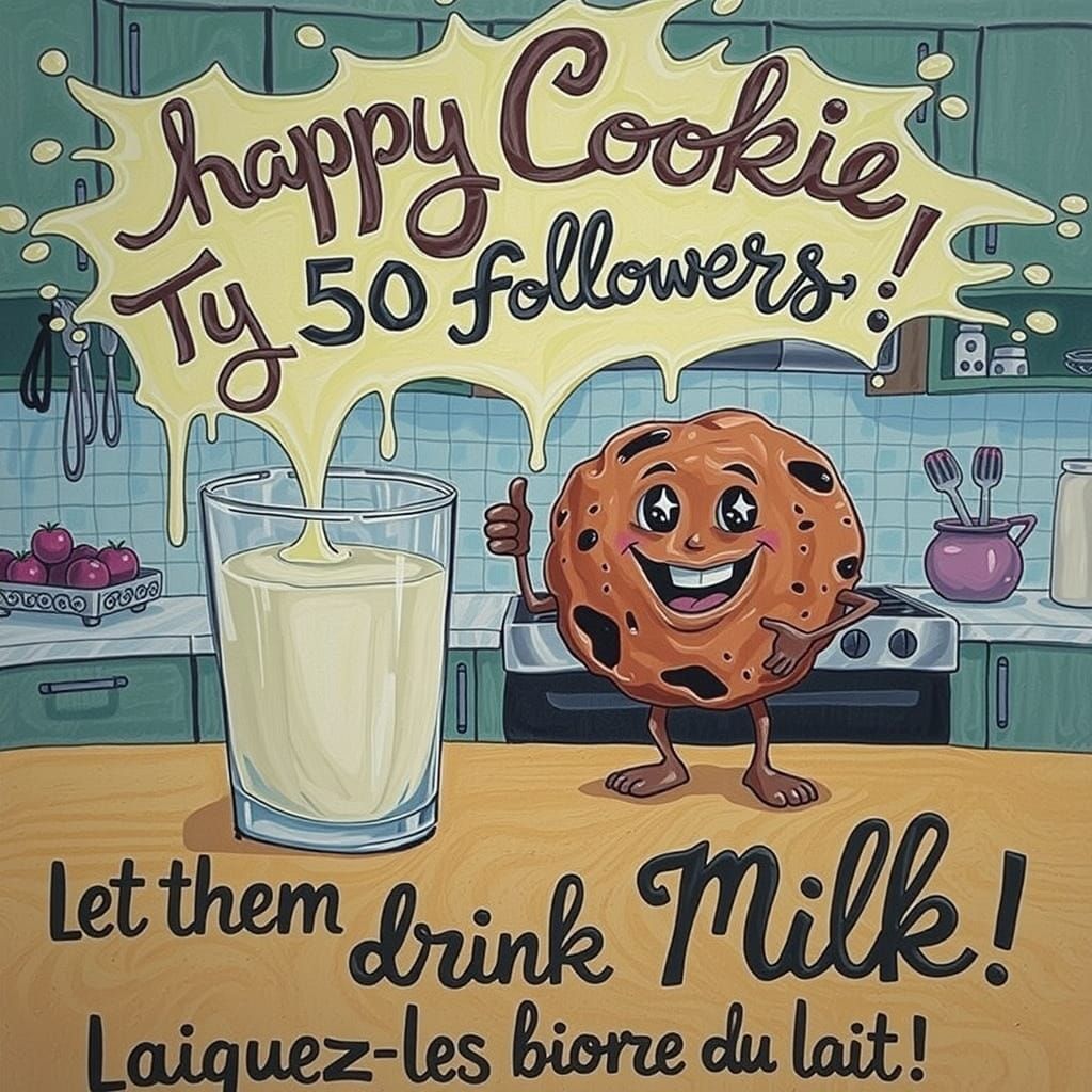 Milk and Cookies in a Warm Kitchen