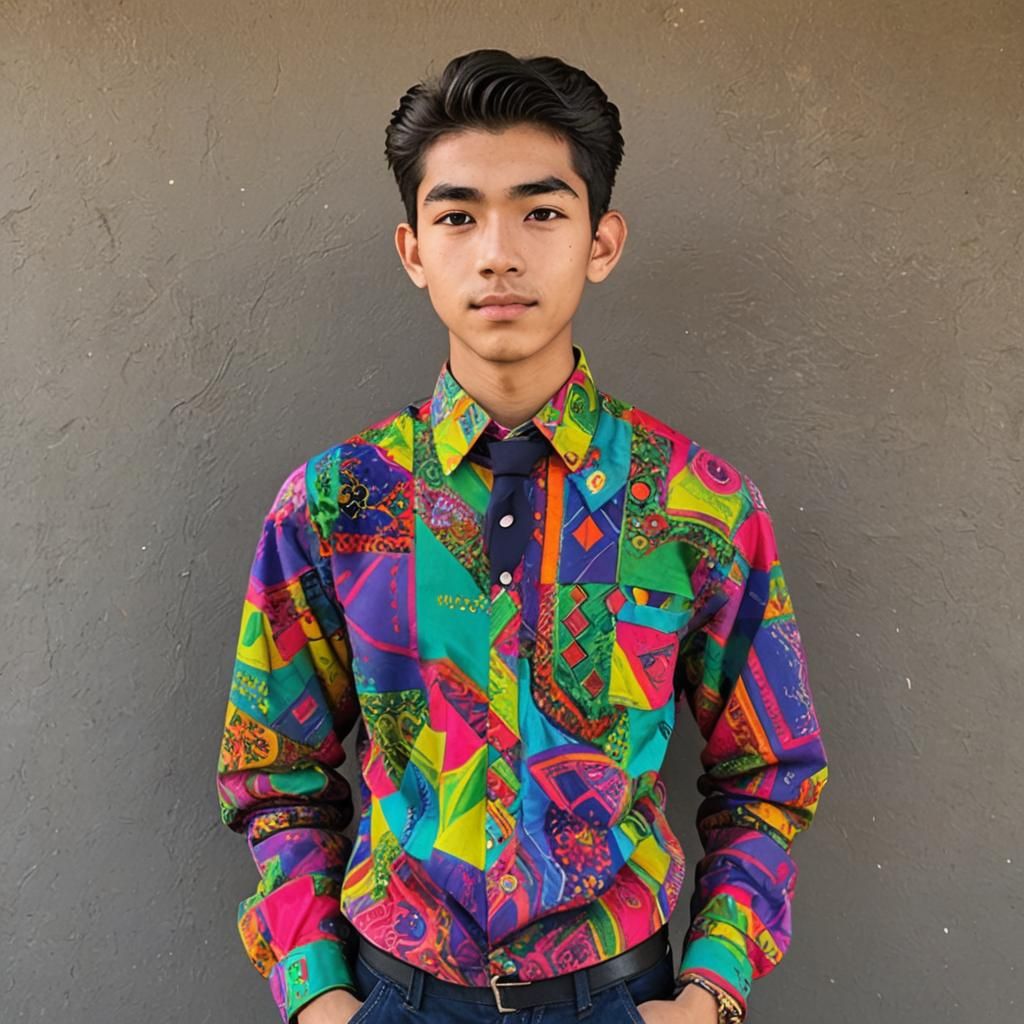 Colorful Portrait of 17-Year-Old Joseph