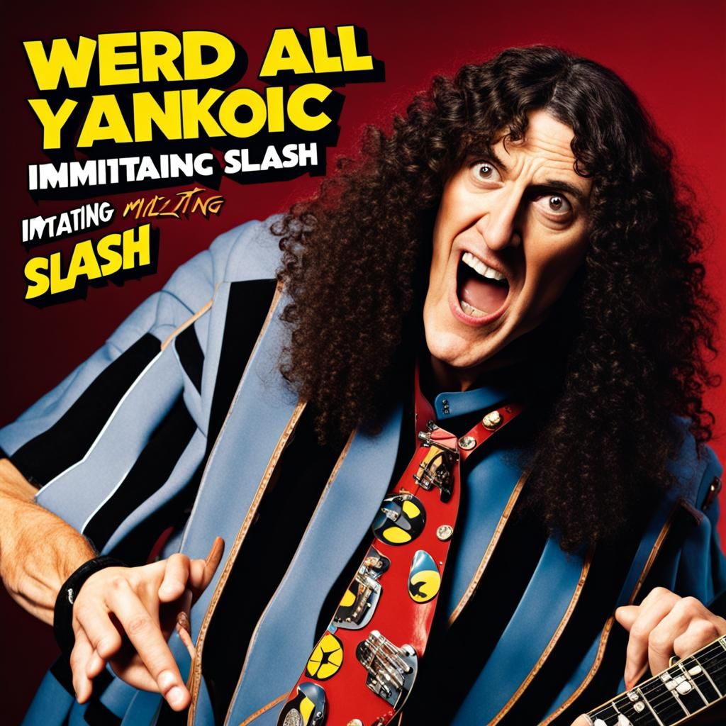 Weird Al Yankovic Imitates Slash on Album Cover