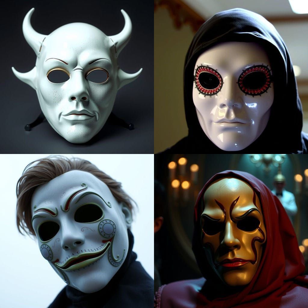 Eyes Wide Shut-Inspired Mask Art