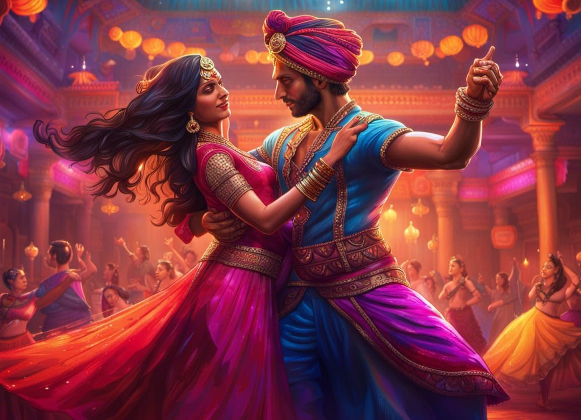 Bollywood Dancing Couple
