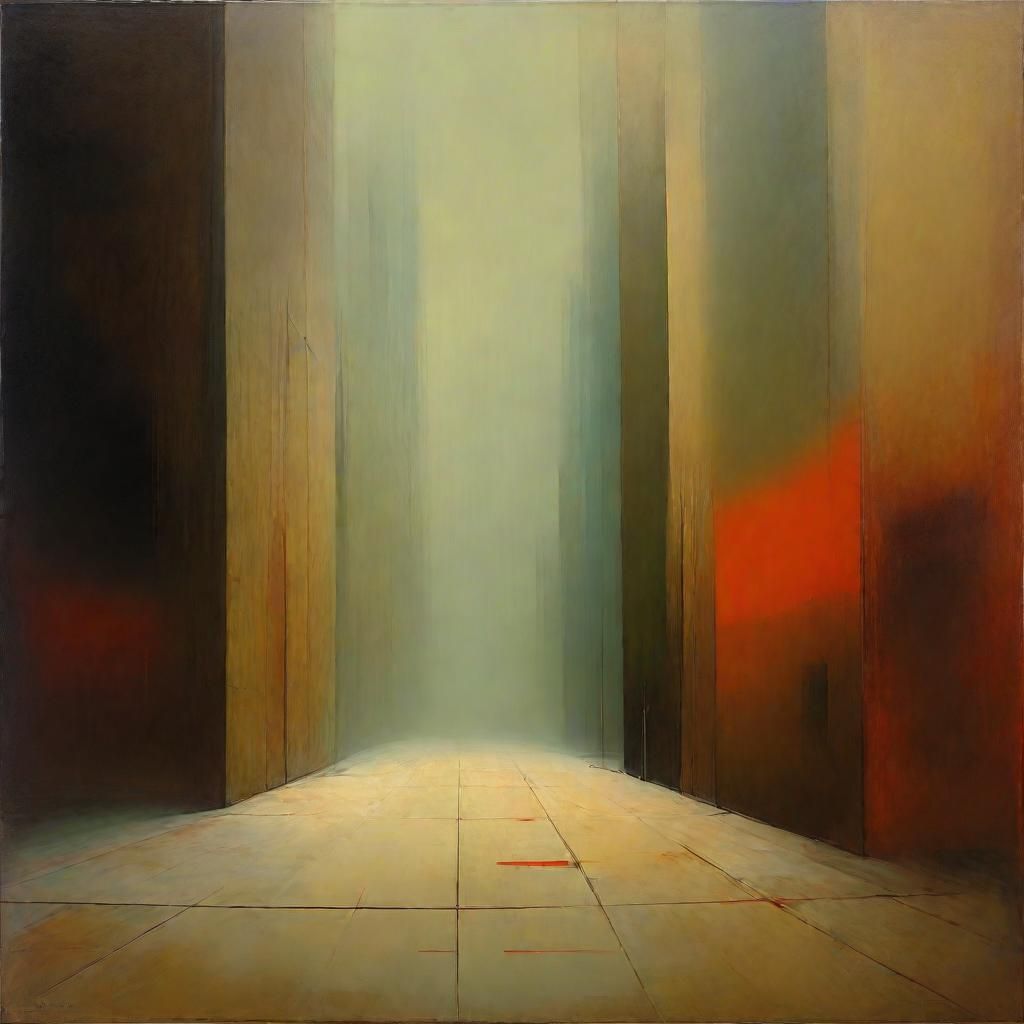 Beksinski-Inspired Liminal Space with Rothko and Sparth Infl...