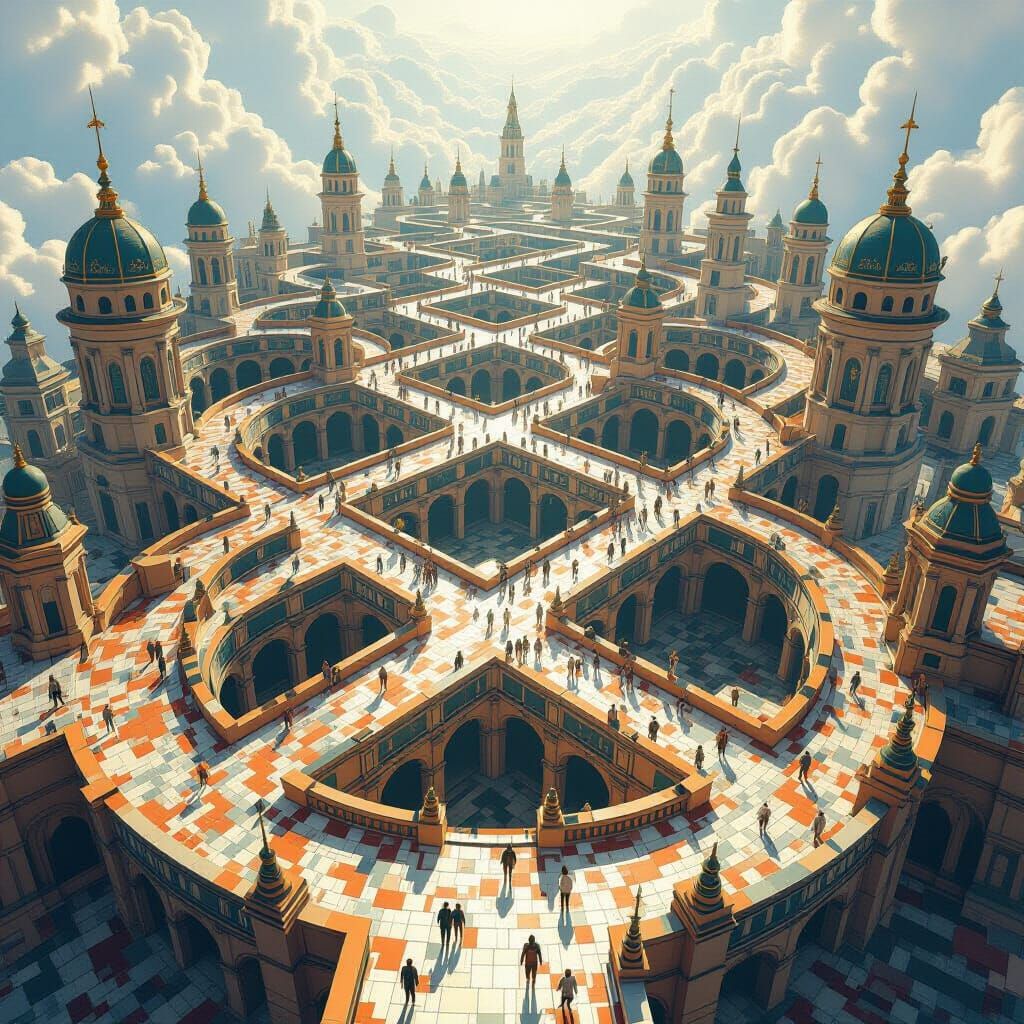 Surreal Civilization with Recursive Architecture