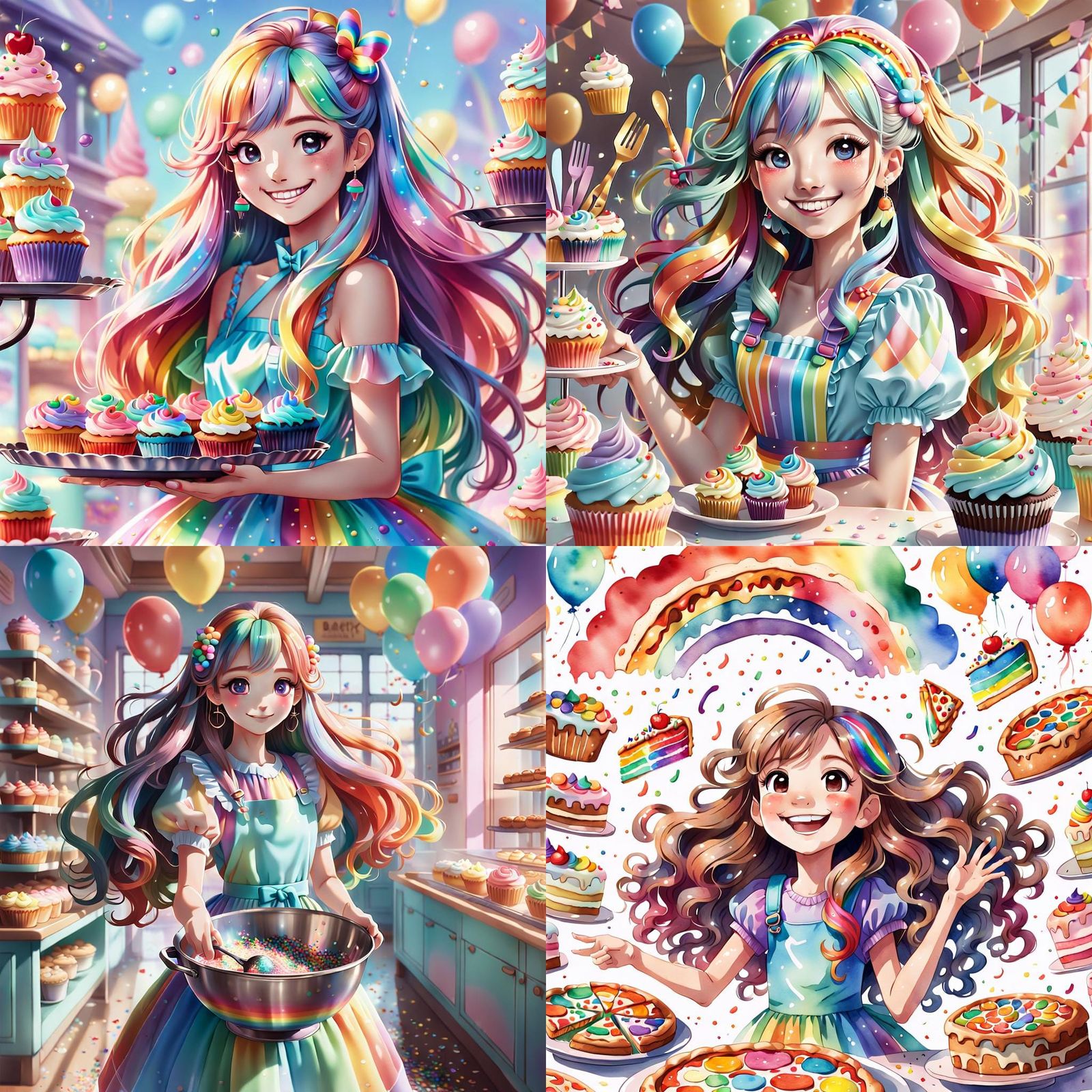 A birthday invitation for a 8 year old girl, an animated ani...