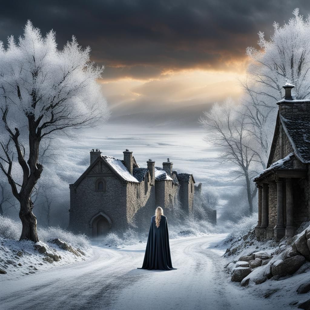 Desolate Winter Landscape: A Scene of Emptiness