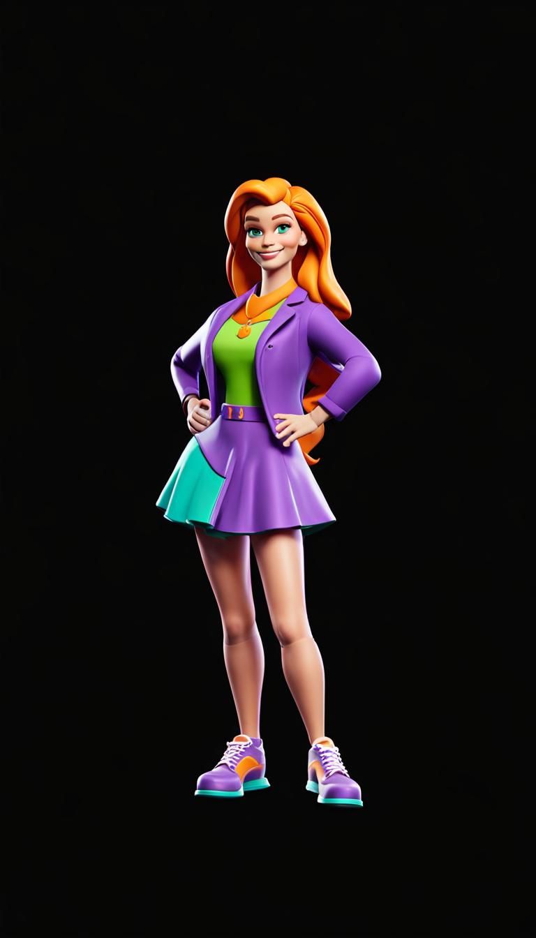 Daphne Blake as Fortnite Character in 3D