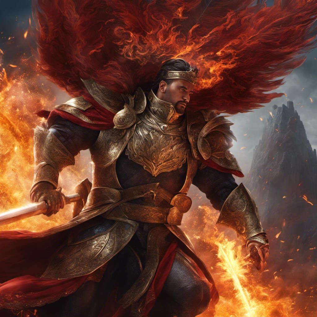 King Kamehameha in Dark Fantasy Concept Art