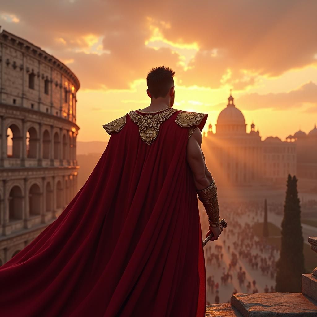 Hercules Triumphant at the Colosseum: Digital Matte Painting