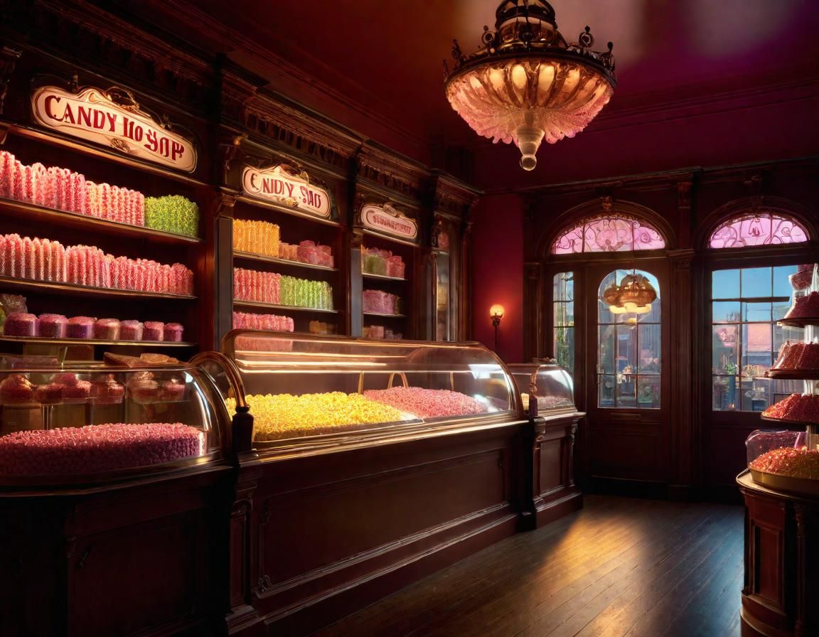 Victorian Candy Shop at Magic Hour