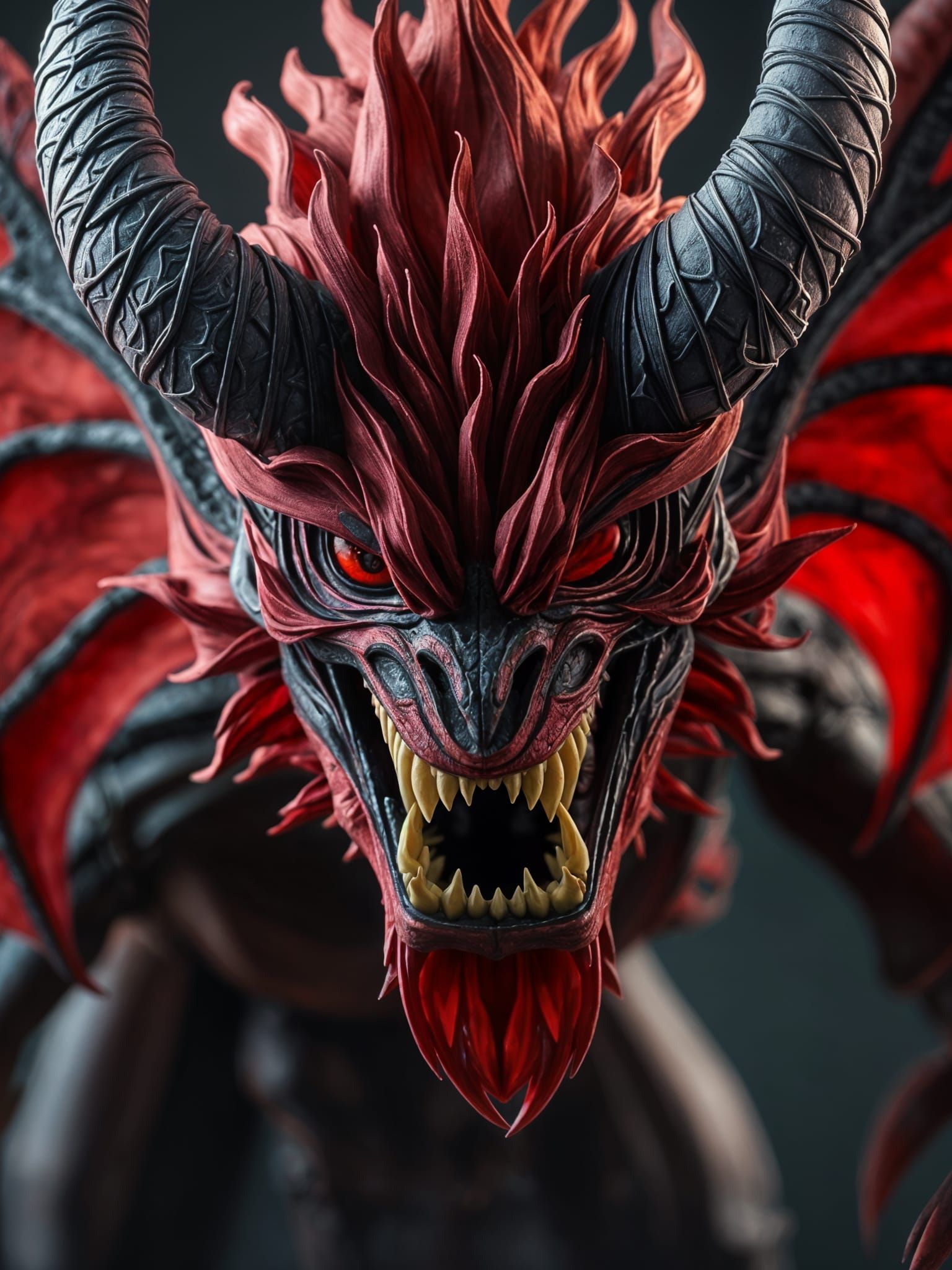 Felt Demon Digital Matte Painting in Unreal Engine 5